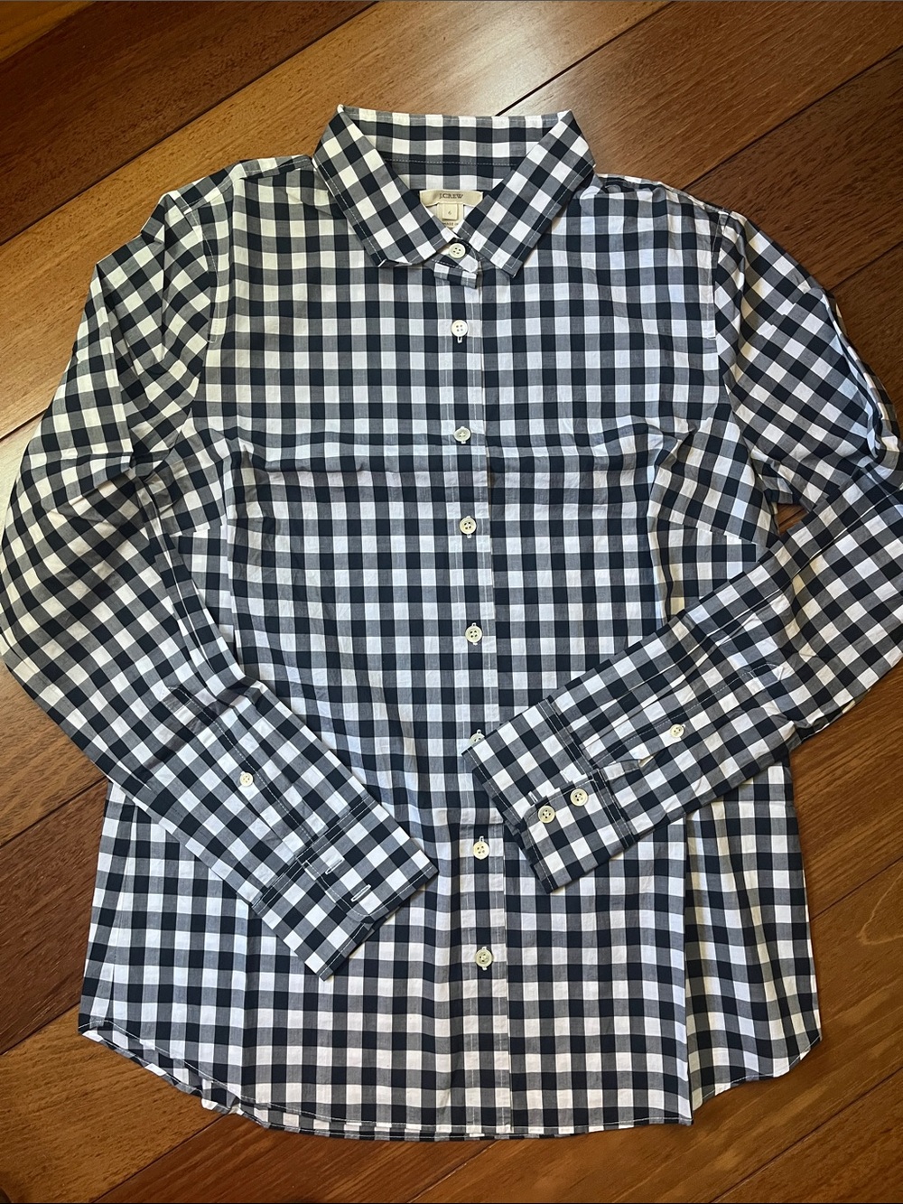 NWOT J. Crew Perfect Shirt Gingham